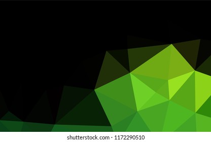 Light Green vector abstract mosaic backdrop. Colorful abstract illustration with gradient. The polygonal design can be used for your web site.