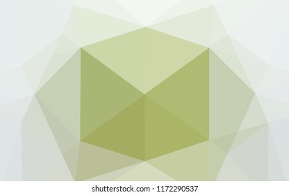 Light Green vector abstract mosaic pattern. An elegant bright illustration with gradient. The completely new template can be used for your brand book.