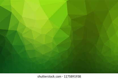 Light Green vector abstract mosaic pattern. Brand new colored illustration in blurry style with gradient. A completely new design for your business.