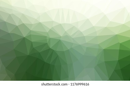 Light Green vector abstract mosaic backdrop. Brand new colored illustration in blurry style with gradient. A completely new template for your business design.