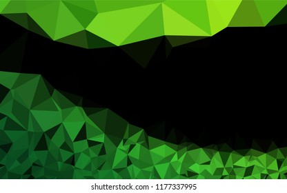 Light Green vector abstract mosaic backdrop. A completely new color illustration in a vague style. A completely new template for your business design.