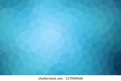 Light Green vector abstract mosaic background. Elegant bright polygonal illustration with gradient. Best triangular design for your business.