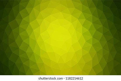 Light Green vector abstract mosaic background. Triangular geometric sample with gradient.  Pattern for a brand book's backdrop.