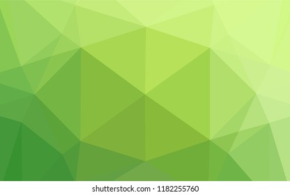 Light Green vector abstract mosaic backdrop. Creative illustration in halftone style with gradient. A completely new design for your business.