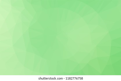 Light Green vector abstract mosaic backdrop. An elegant bright illustration with gradient. The template can be used as a background for cell phones.