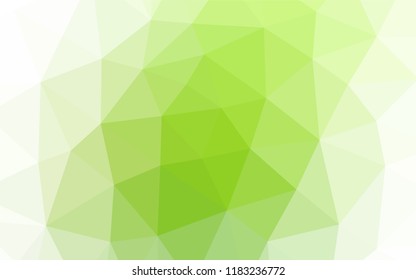 Light Green vector abstract mosaic backdrop. An elegant bright illustration with gradient. A new texture for your design.