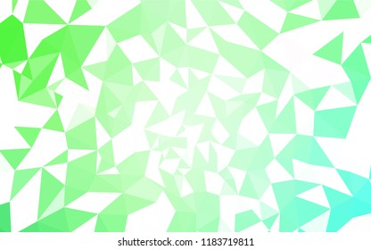 Light Green vector abstract mosaic pattern. A completely new color illustration in a polygonal style. Brand new design for your business.