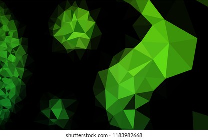 Light Green vector abstract mosaic backdrop. A vague abstract illustration with gradient. Brand new style for your business design.