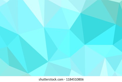 Light Green vector abstract mosaic backdrop. Polygonal abstract illustration with gradient. Polygonal design for your web site.