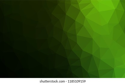 Light Green vector abstract mosaic backdrop. Creative illustration in halftone style with gradient. A new texture for your design.