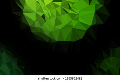 Light Green vector abstract mosaic pattern. Creative illustration in halftone style with gradient. The elegant pattern can be used as part of a brand book.