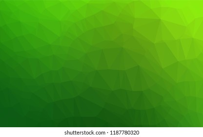 Light Green vector abstract mosaic pattern. A vague abstract illustration with gradient. The template can be used as a background for cell phones.