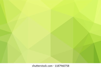 Light Green vector abstract mosaic pattern. Geometric illustration in Origami style with gradient.  The completely new template can be used for your brand book.