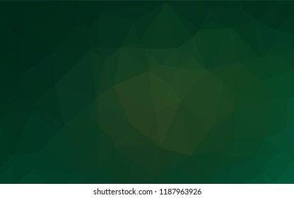 Light Green vector abstract mosaic pattern. Creative geometric illustration in Origami style with gradient. Brand new style for your business design.