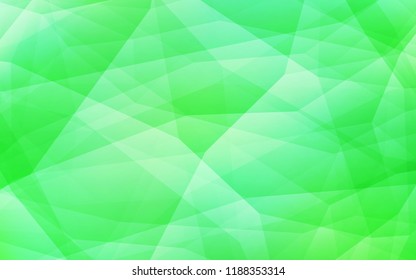 Light Green vector abstract mosaic backdrop. A sample with polygonal shapes. Brand new design for your business.