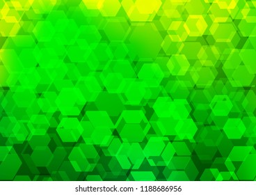 Light Green vector abstract mosaic pattern. Geometric illustration in Origami style with gradient.  The elegant pattern can be used as part of a brand book.