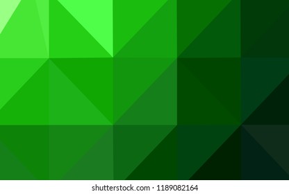 Light Green vector abstract mosaic backdrop. Modern geometrical abstract illustration with gradient. The polygonal design can be used for your web site.