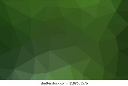 Light Green vector abstract mosaic backdrop. Colorful illustration in abstract style with gradient. Triangular pattern for your business design.