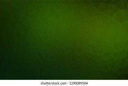 Light Green vector abstract mosaic backdrop. An elegant bright illustration with gradient. The template can be used as a background for cell phones.