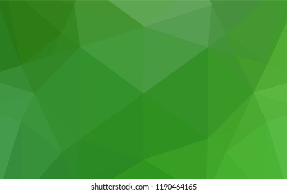 Light Green vector abstract mosaic pattern. Creative illustration in halftone style with gradient. The template can be used as a background for cell phones.