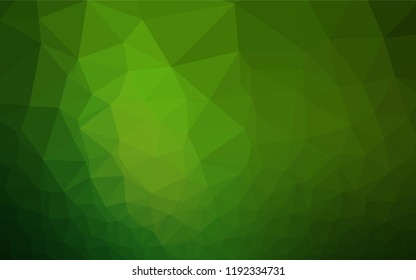 Light Green vector abstract mosaic background. Glitter abstract illustration with an elegant design. The polygonal design can be used for your web site.