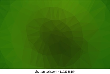 Light Green vector abstract mosaic pattern. Shining illustration, which consist of triangles. The completely new template can be used for your brand book.