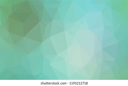 Light Green vector abstract mosaic background. A vague abstract illustration with gradient. The polygonal design can be used for your web site.