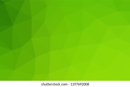 Light Green vector abstract mosaic background. Colorful abstract illustration with gradient. The completely new template can be used for your brand book.