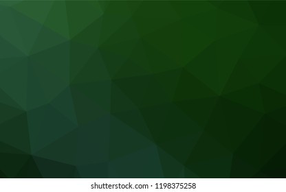 Light Green vector abstract mosaic pattern. Modern geometrical abstract illustration with gradient. The template can be used as a background for cell phones.