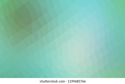 Light Green vector abstract mosaic backdrop. A completely new color illustration in a vague style. The textured pattern can be used for background.