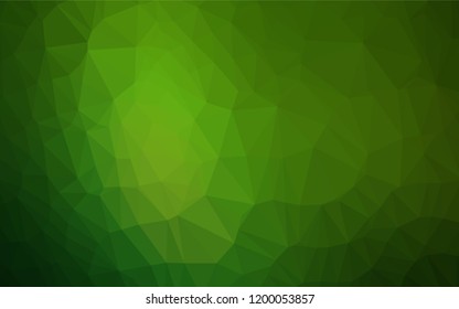 Light Green vector abstract mosaic background. Glitter abstract illustration with an elegant design. Brand new style for your business design.