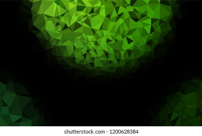 Light Green vector abstract mosaic backdrop. A completely new color illustration in a vague style. The polygonal design can be used for your web site.