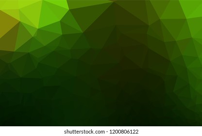 Light Green vector abstract mosaic background. A completely new color illustration in a vague style. The elegant pattern can be used as part of a brand book.