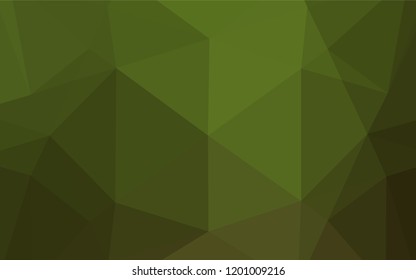 Light Green vector abstract mosaic background. A sample with polygonal shapes. The elegant pattern can be used as part of a brand book.