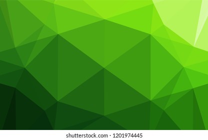 Light Green vector abstract mosaic background. Colorful illustration in abstract style with gradient. A completely new design for your business.