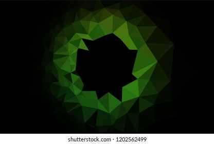 Light Green vector abstract mosaic backdrop. Brand new colored illustration in blurry style with gradient. The polygonal design can be used for your web site.