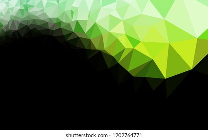 Light Green vector abstract mosaic backdrop. Creative illustration in halftone style with gradient. The template can be used as a background for cell phones.