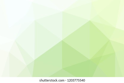 Light Green vector abstract mosaic background. An elegant bright illustration with gradient. The polygonal design can be used for your web site.