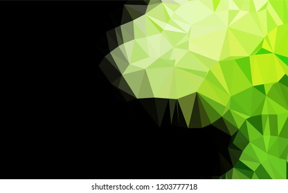 Light Green vector abstract mosaic background. Creative illustration in halftone style with gradient. The polygonal design can be used for your web site.