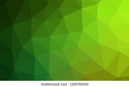Light Green vector abstract mosaic backdrop. Modern geometrical abstract illustration with gradient. The polygonal design can be used for your web site.