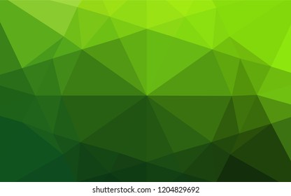 Light Green vector abstract mosaic background. An elegant bright illustration with gradient. The completely new template can be used for your brand book.