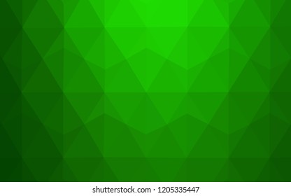 Light Green vector abstract mosaic backdrop. Colorful illustration in polygonal style with gradient. Brand new design for your business.
