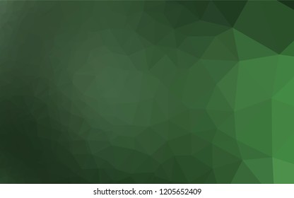Light Green vector abstract mosaic pattern. Glitter abstract illustration with an elegant design. Brand new style for your business design.