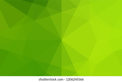 Light Green vector abstract mosaic pattern. Colorful illustration in abstract style with gradient. A completely new template for your business design.