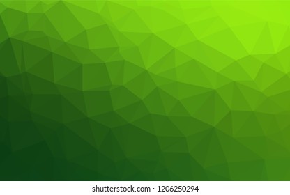 Light Green vector abstract mosaic pattern. Brand new colored illustration in blurry style with gradient. The completely new template can be used for your brand book.
