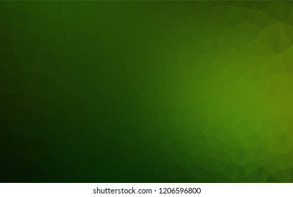 Light Green vector abstract mosaic backdrop. A sample with polygonal shapes. The completely new template can be used for your brand book.