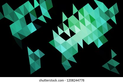 Light Green vector abstract mosaic pattern. A completely new color illustration in a vague style. Brand new design for your business.