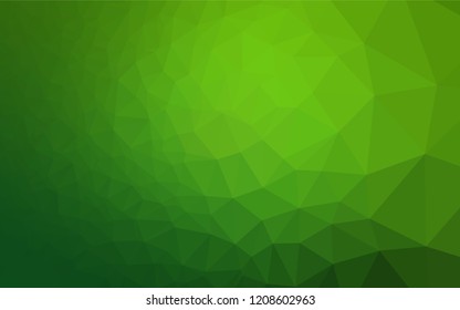 Light Green vector abstract mosaic pattern. Creative geometric illustration in Origami style with gradient. Brand new design for your business.