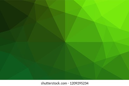 Light Green vector abstract mosaic backdrop. An elegant bright illustration with gradient. The completely new template can be used for your brand book.
