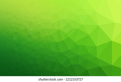 Light Green vector abstract mosaic pattern. Colorful abstract illustration with gradient. The textured pattern can be used for background.